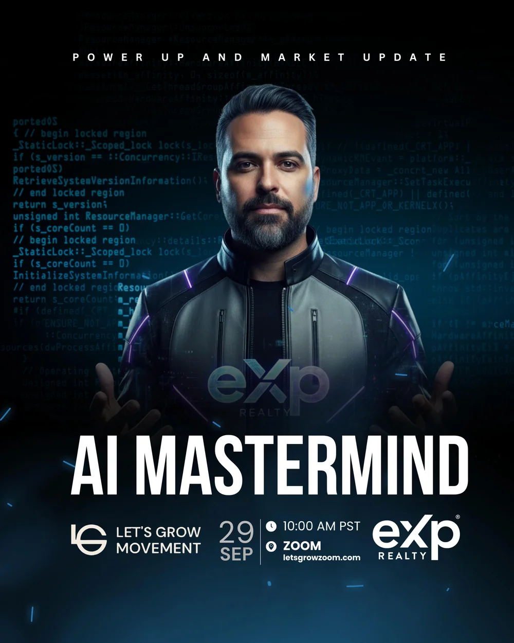 Original Let’s Grow Movement flyer: AI Mastermind