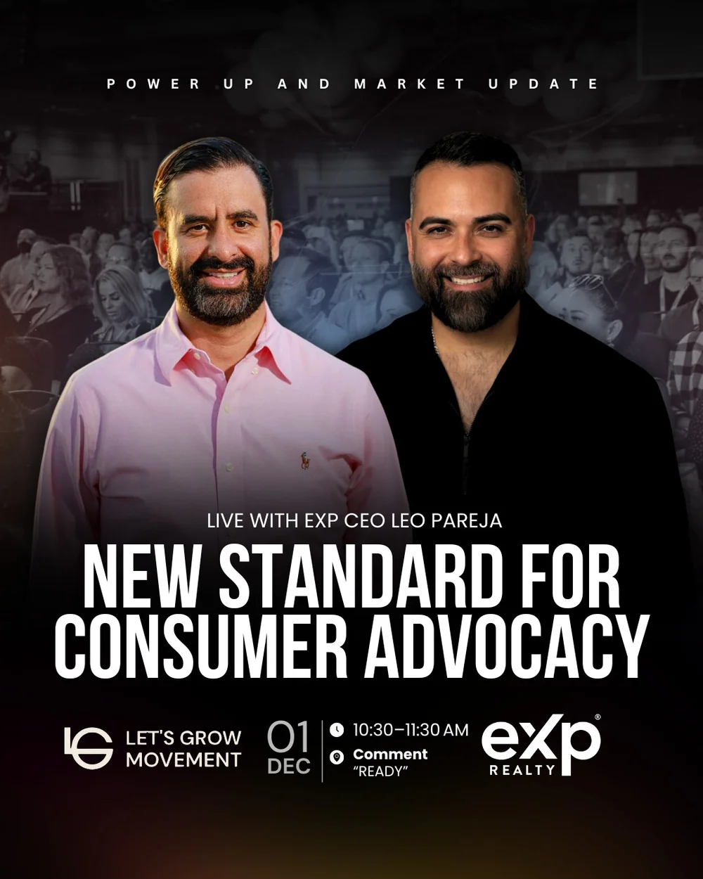 Original Let’s Grow Movement flyer: New Standard for Consumer Advocacy