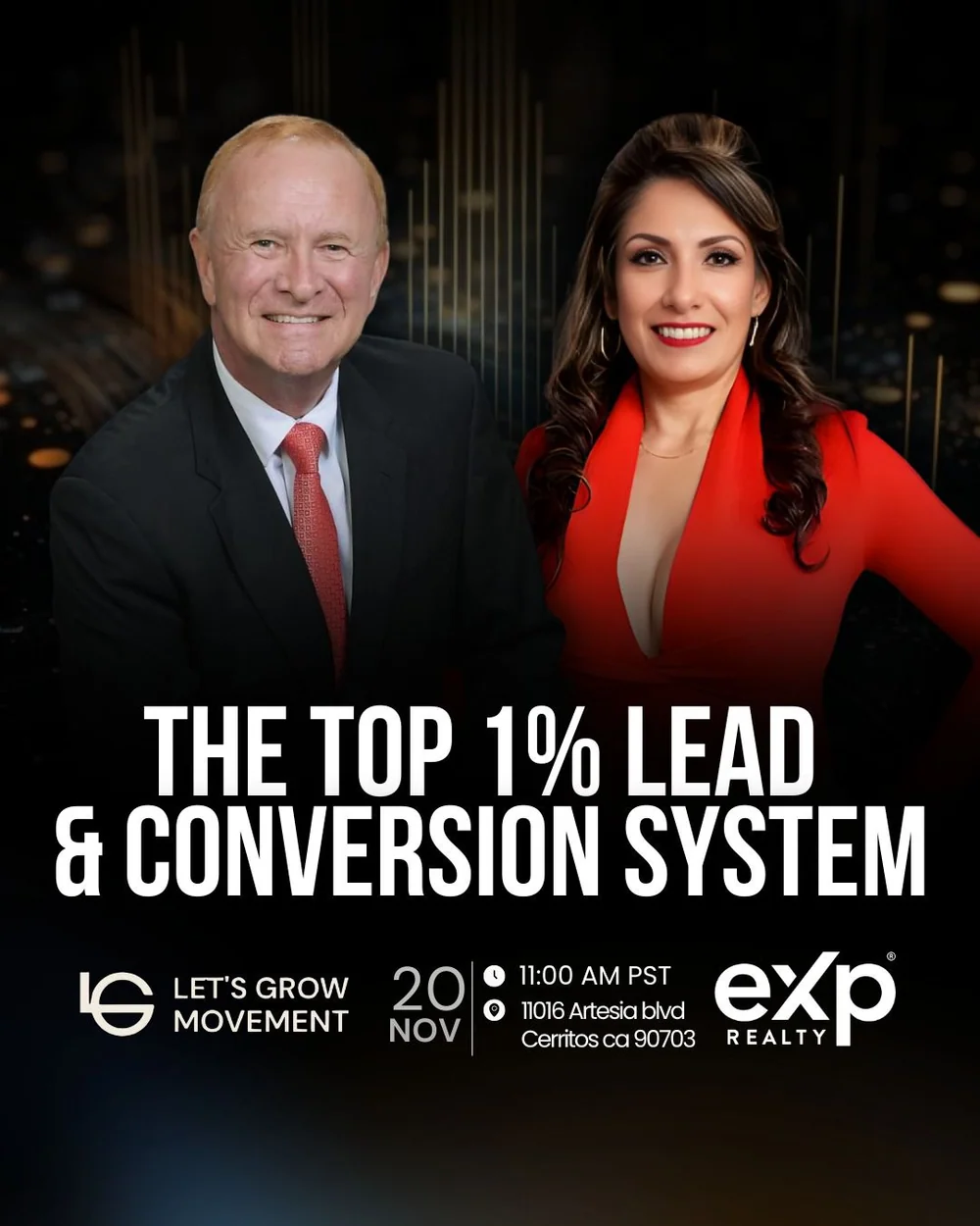 Original Let’s Grow Movement flyer: The Top 1% Lead & Conversion System
