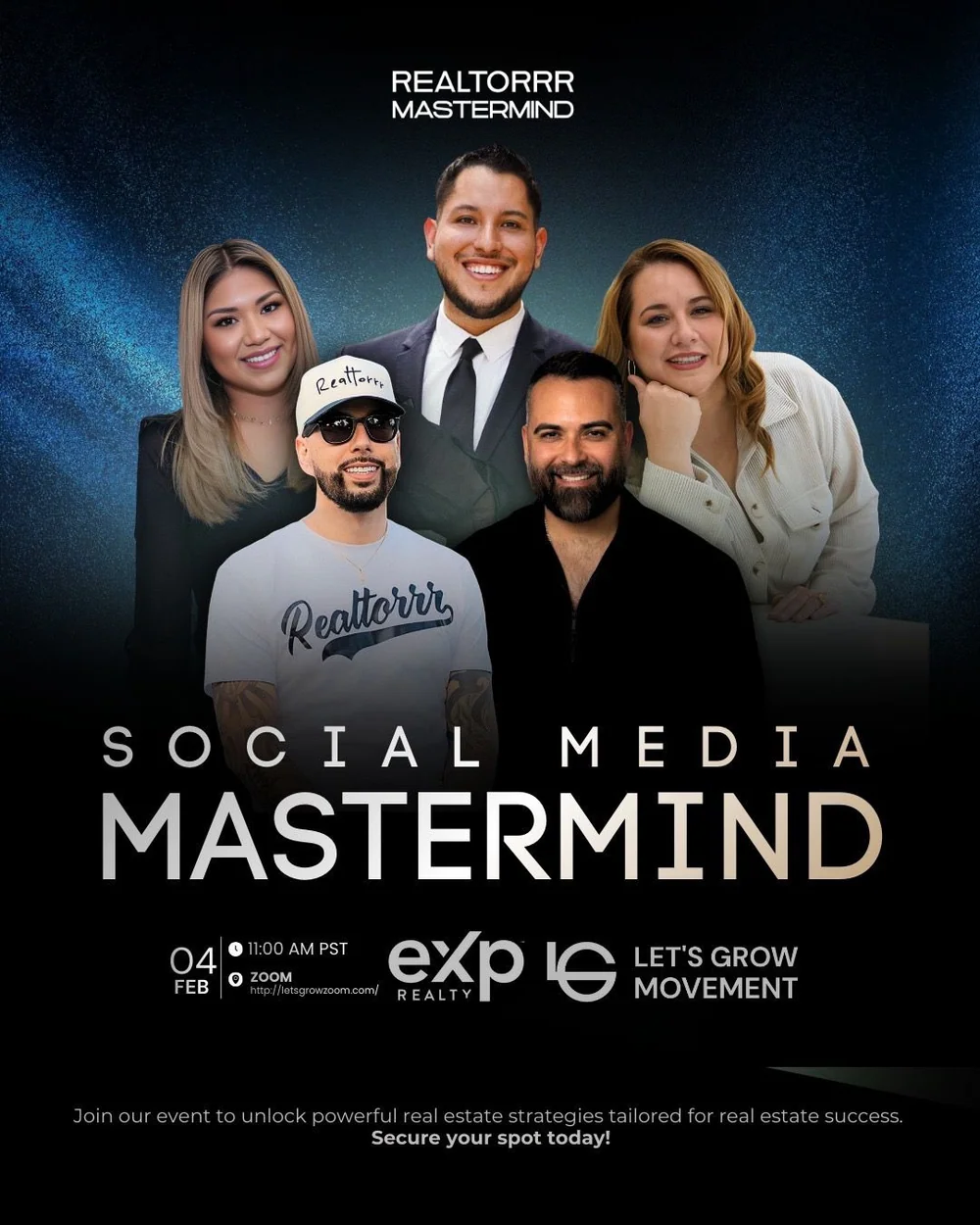 Original Let’s Grow Movement flyer: Social Media That Converts